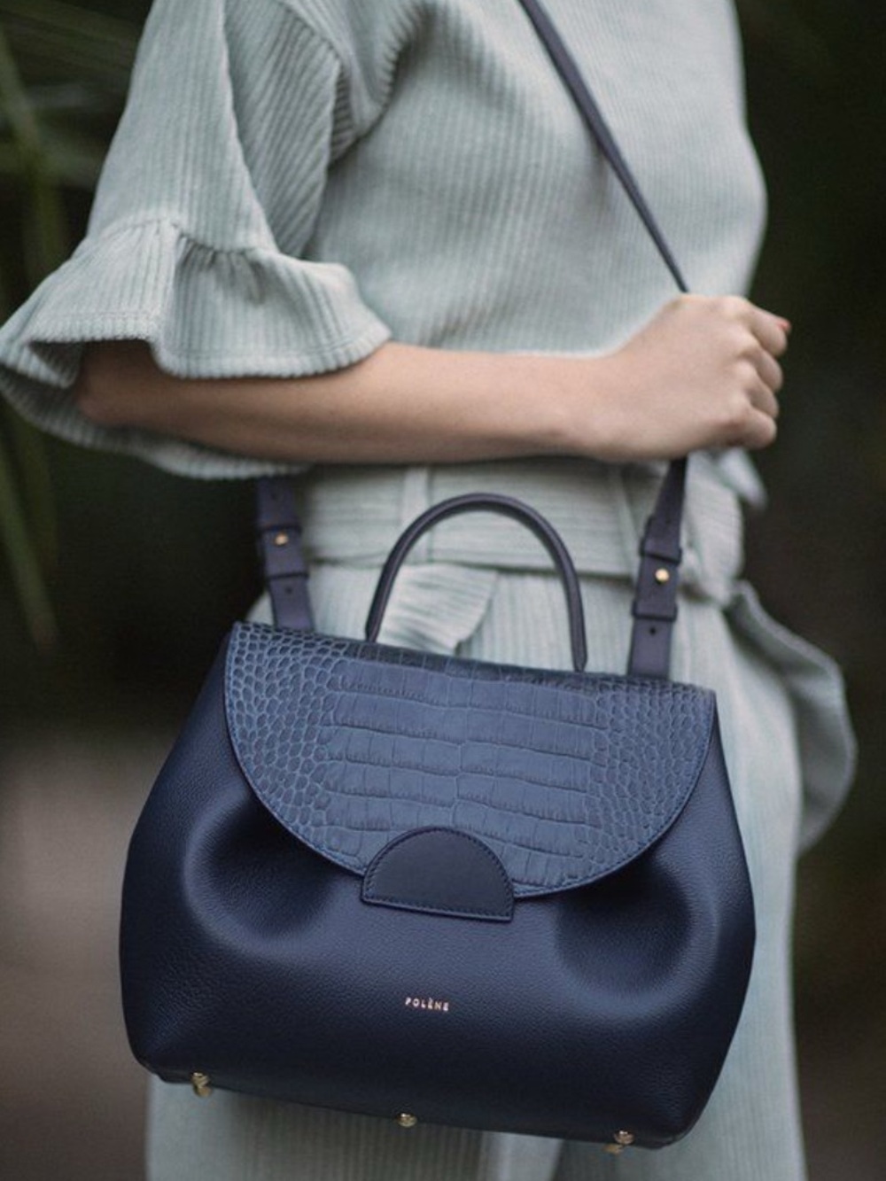 Polene Número Uno Navy Croc